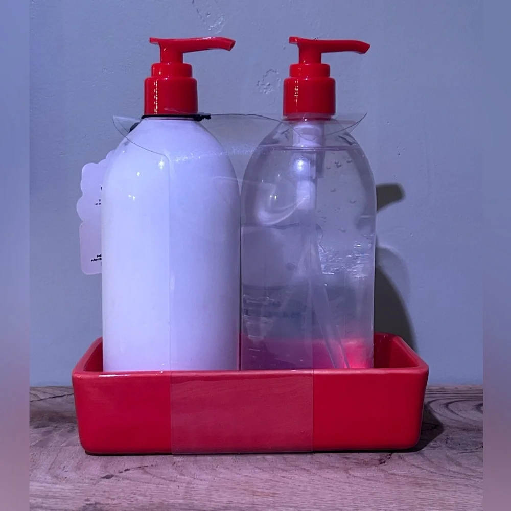 Hello Kitty Scented Hand Lotion And Hand Soap Set With Tray Made By Sanrio NWTS